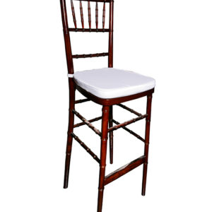 Fruitwood Chiavari Barstool Cocktail to Rent Berkshires, MA