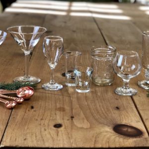 Glassware to rent Berkshires, MA
