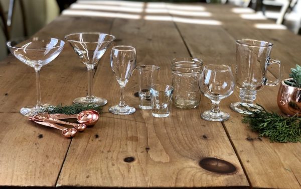 Glassware to rent Berkshires, MA