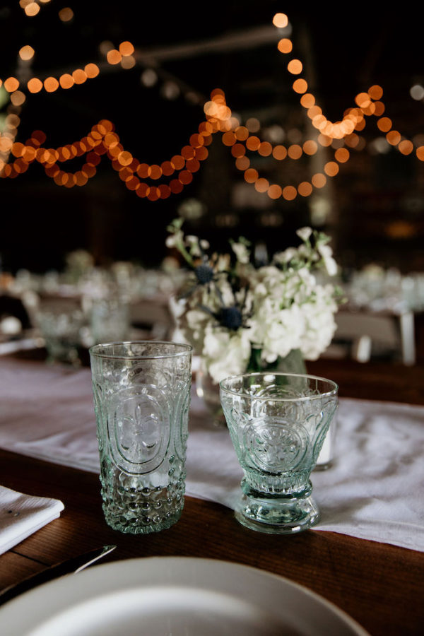 Colored Glassware to rent Mahaiwe Tent