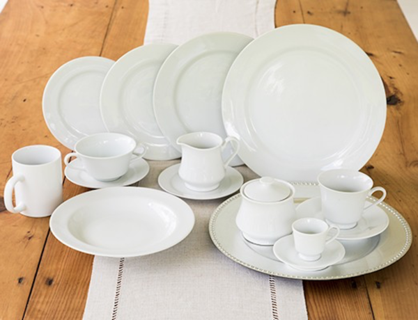 Porcelain China to Rent Mahaiwe Tent, Great Barrington, MA