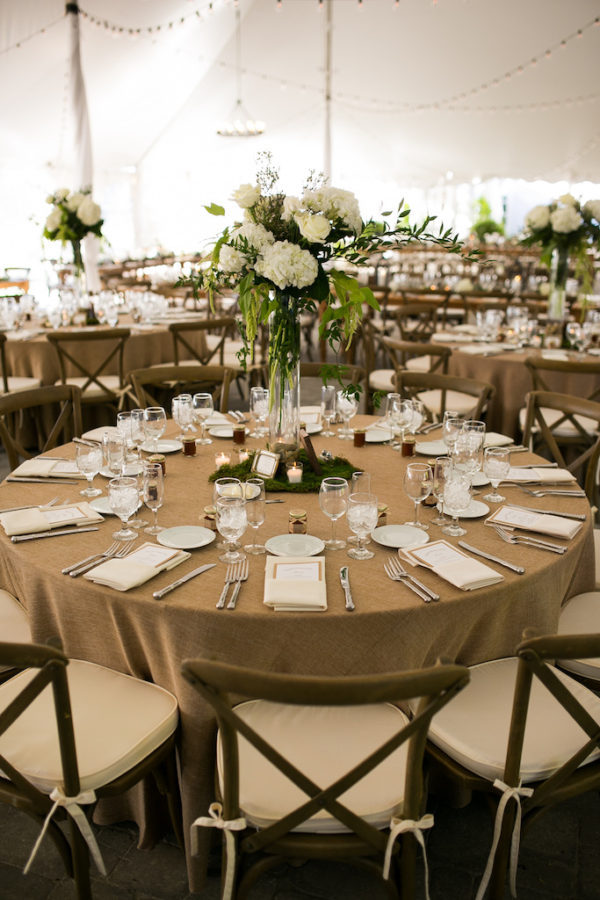 Tablecloth to rent Mahaiwe Tent The Berkshires, MA