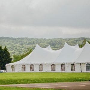 Sidewalls on Tent to Rent Mahaiwe Tent, Great Barrington, MA