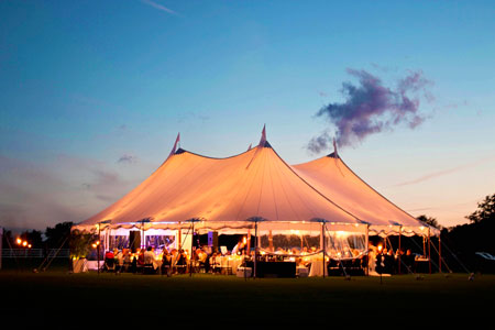 Sailcloth tents to rent in the Berkshires, MA
