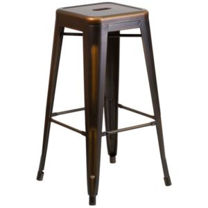 Copper Stool to rent Mahaiwe Tent