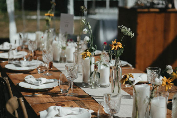 Wedding glassware to rent Mahaiwe Tent