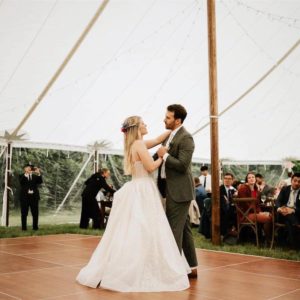 Wedding dance floor Mahaiwe Tent