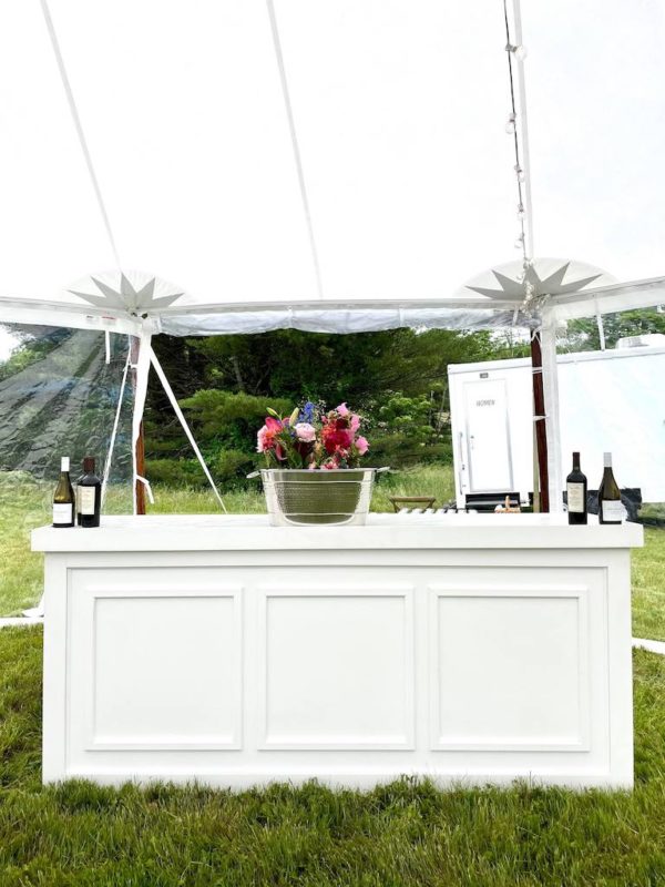 White Wedding Bar for rent Berkshires MA