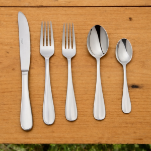 Stainless Flatware to rent Mahaiwe Tent